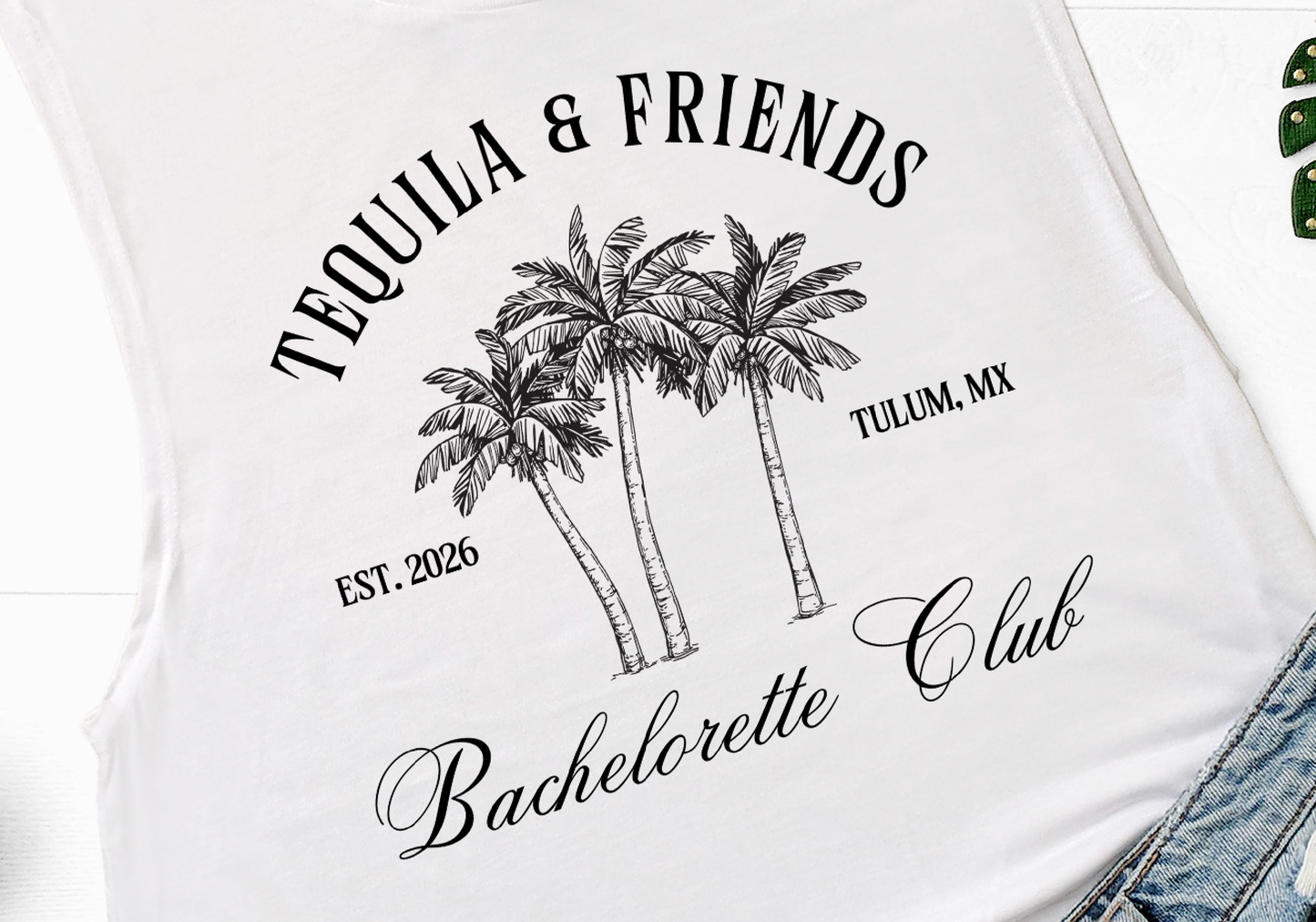 Tequila & Friends Bachelorette Party Tank Top